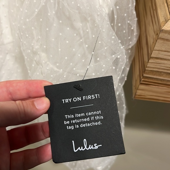 Lulu’s White Tulle Dress - Picture 4 of 6